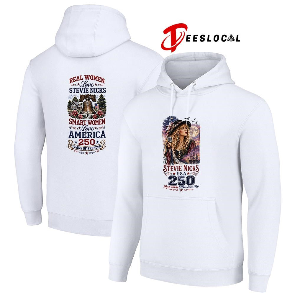 Real women love Steve Nicks smart women love America 250 years of freedom shirt