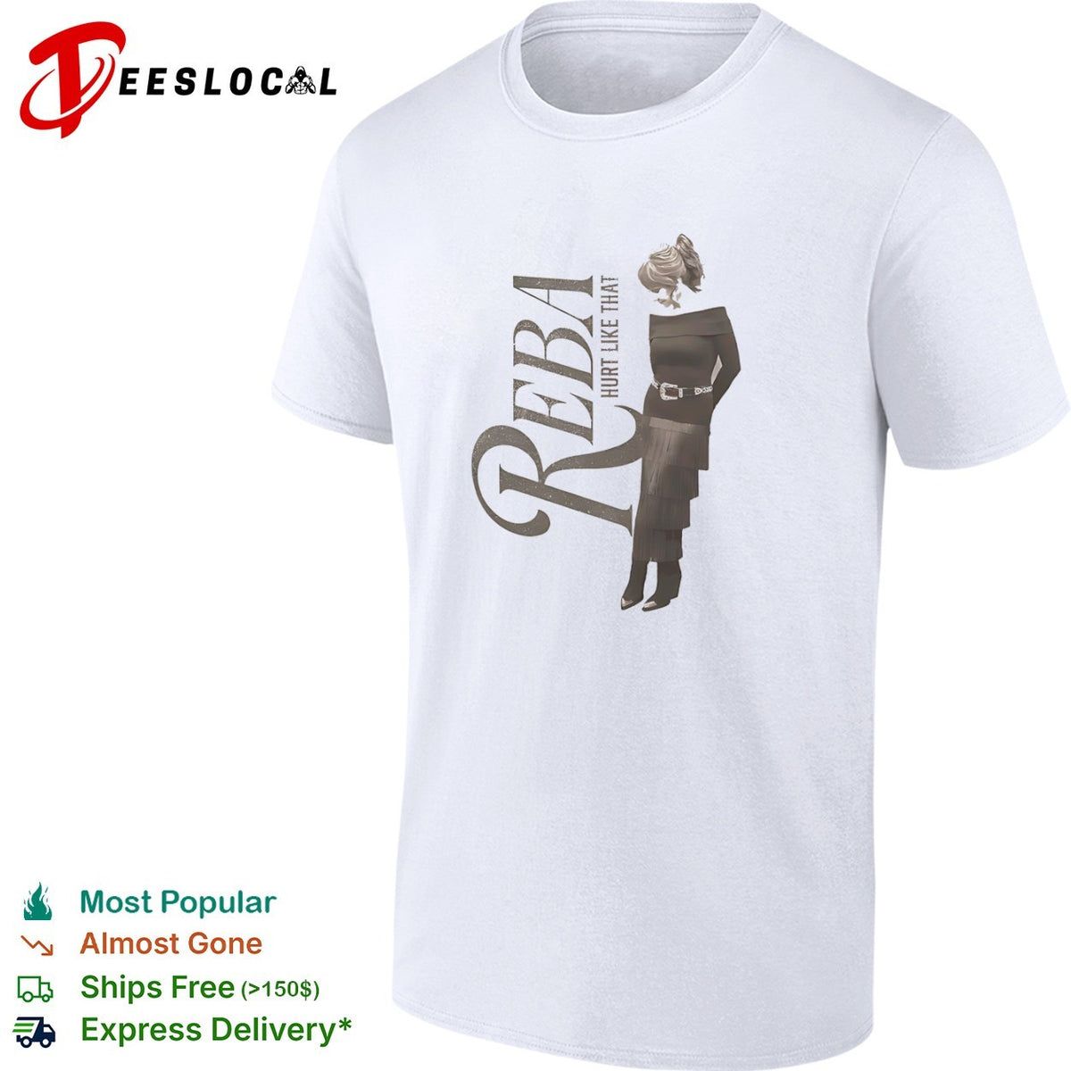 Reba McEntire Hurt Like That Country Music Singer Songwriter Official Logo shirt