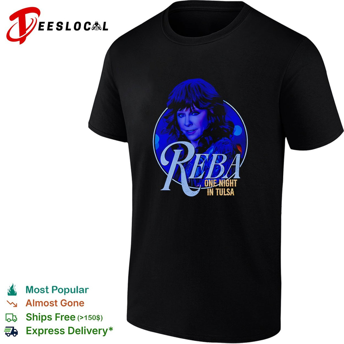 Reba McEntire Reba one night in Tulsa concert shirt