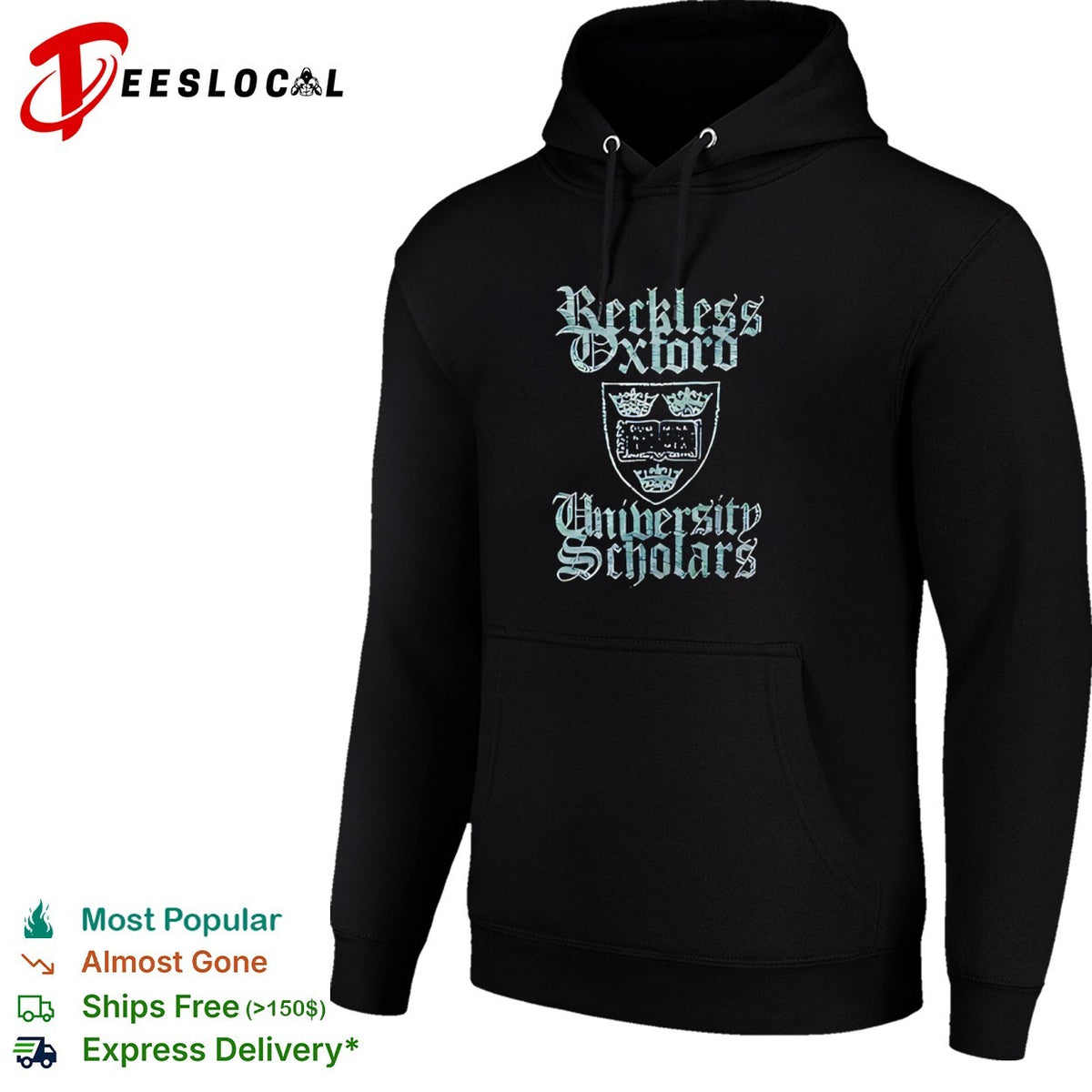 Reckless Oxford University Scholars Crest Logo Educational Academic Concept shirt