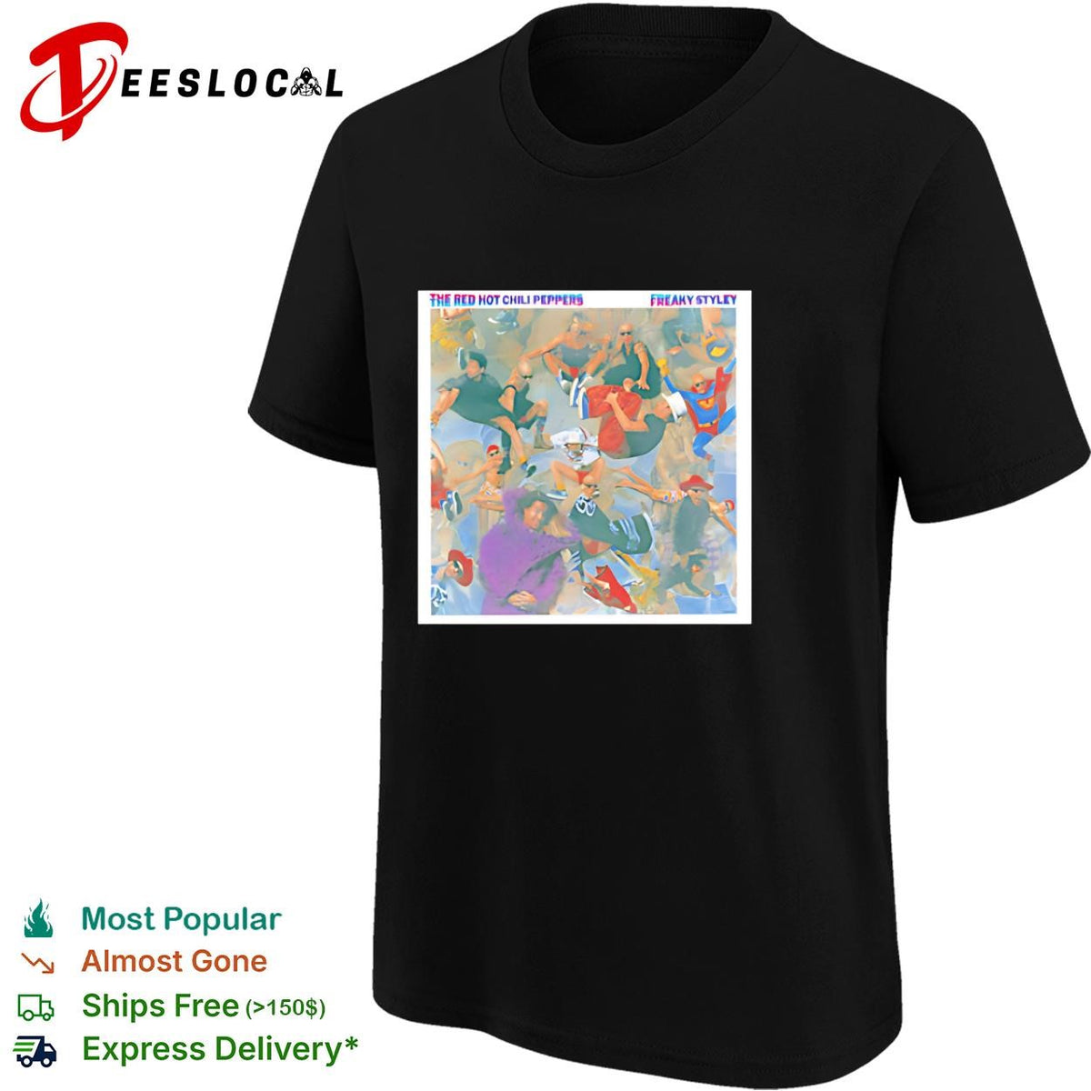 Red Hot Chili Peppers Freaky Styley album cover band graphic shirt
