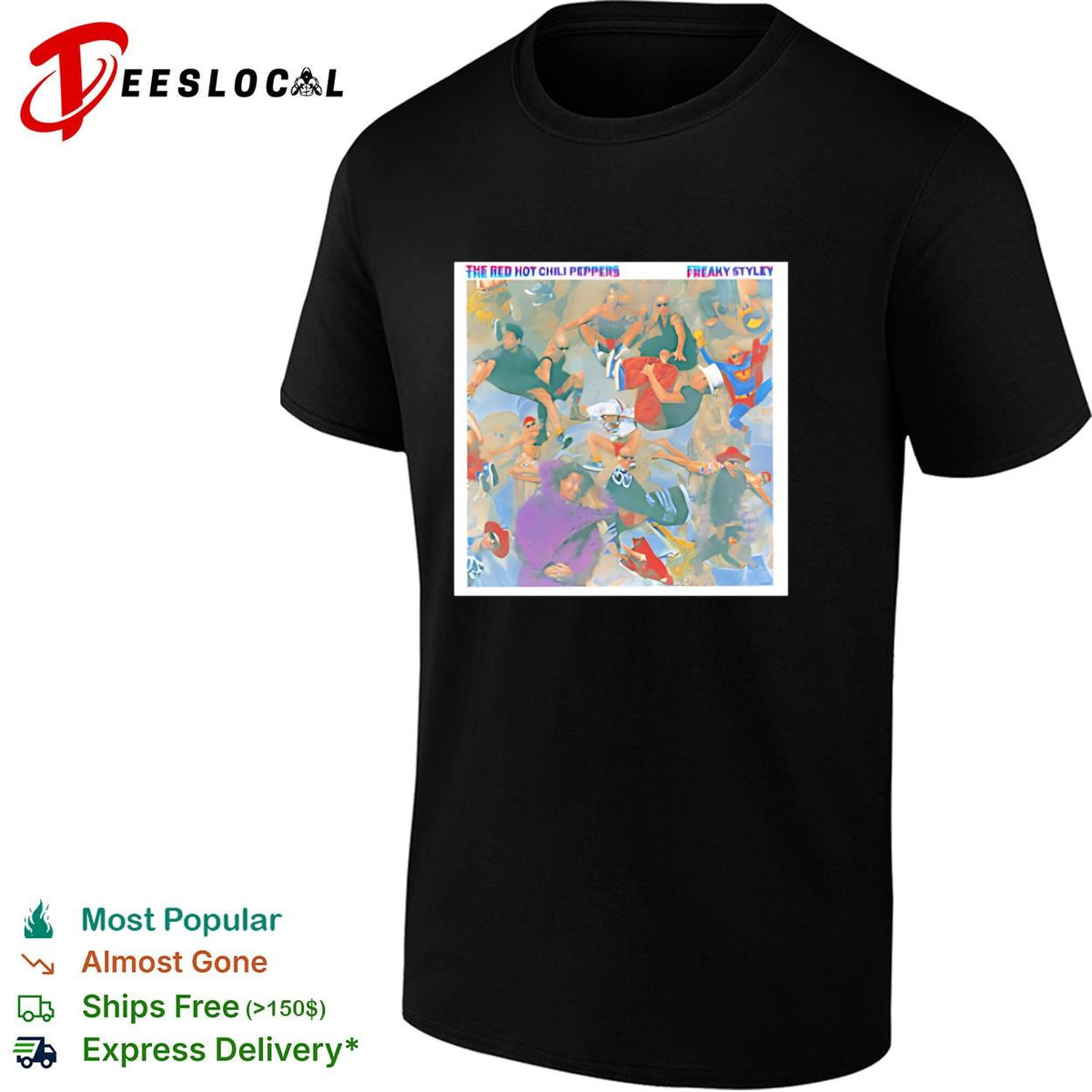 Red Hot Chili Peppers Freaky Styley album cover band graphic shirt