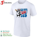Red white and due eating for two fat raccoon shirt