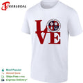 Redcar Athletic Football Club Love Logo Emblem Football Sport Fan Soccer Club shirt