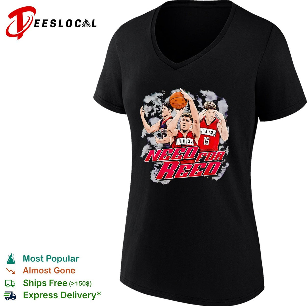 Reed Sheppard Need for Reed Houston Rockets basketball shirt