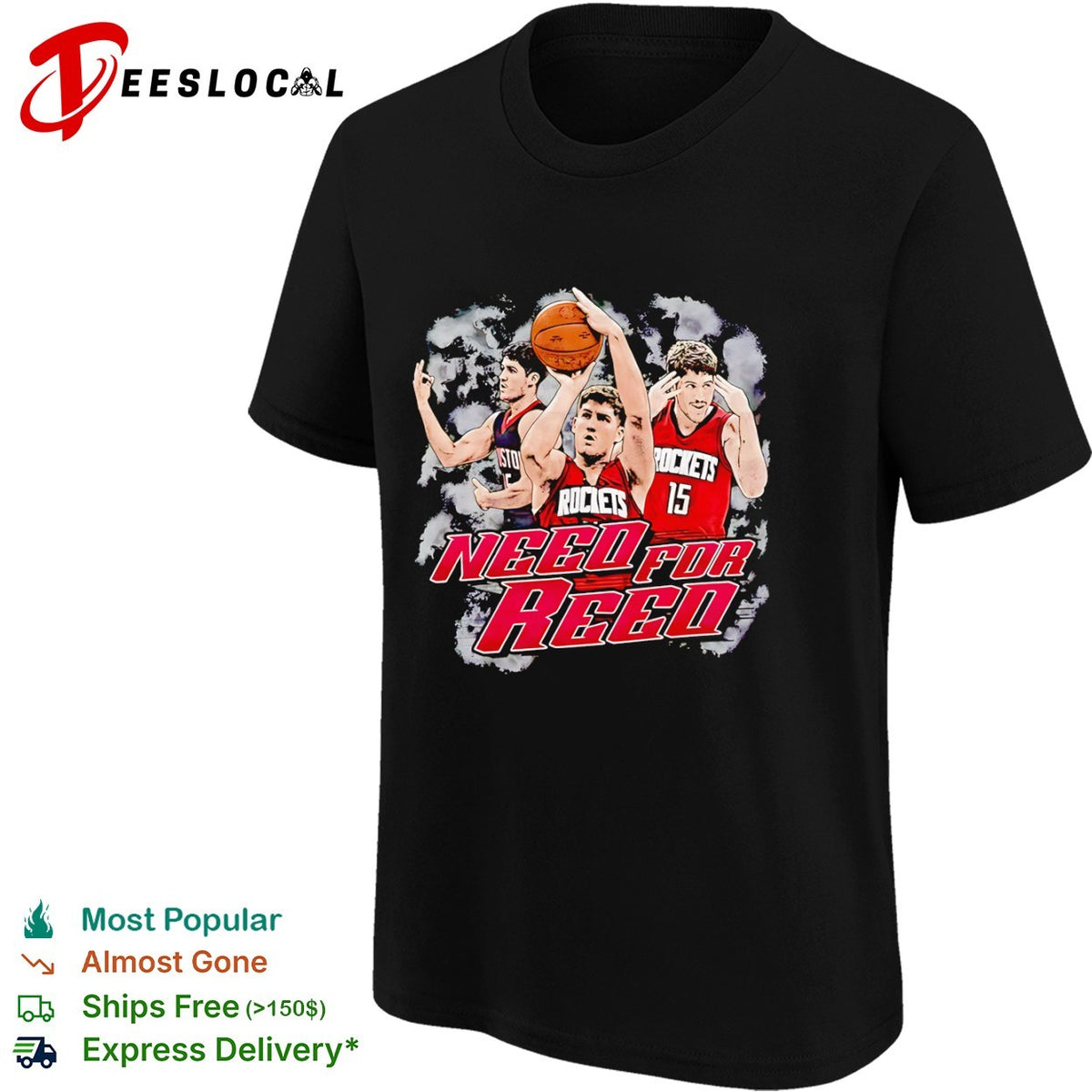 Reed Sheppard Need for Reed Houston Rockets basketball shirt