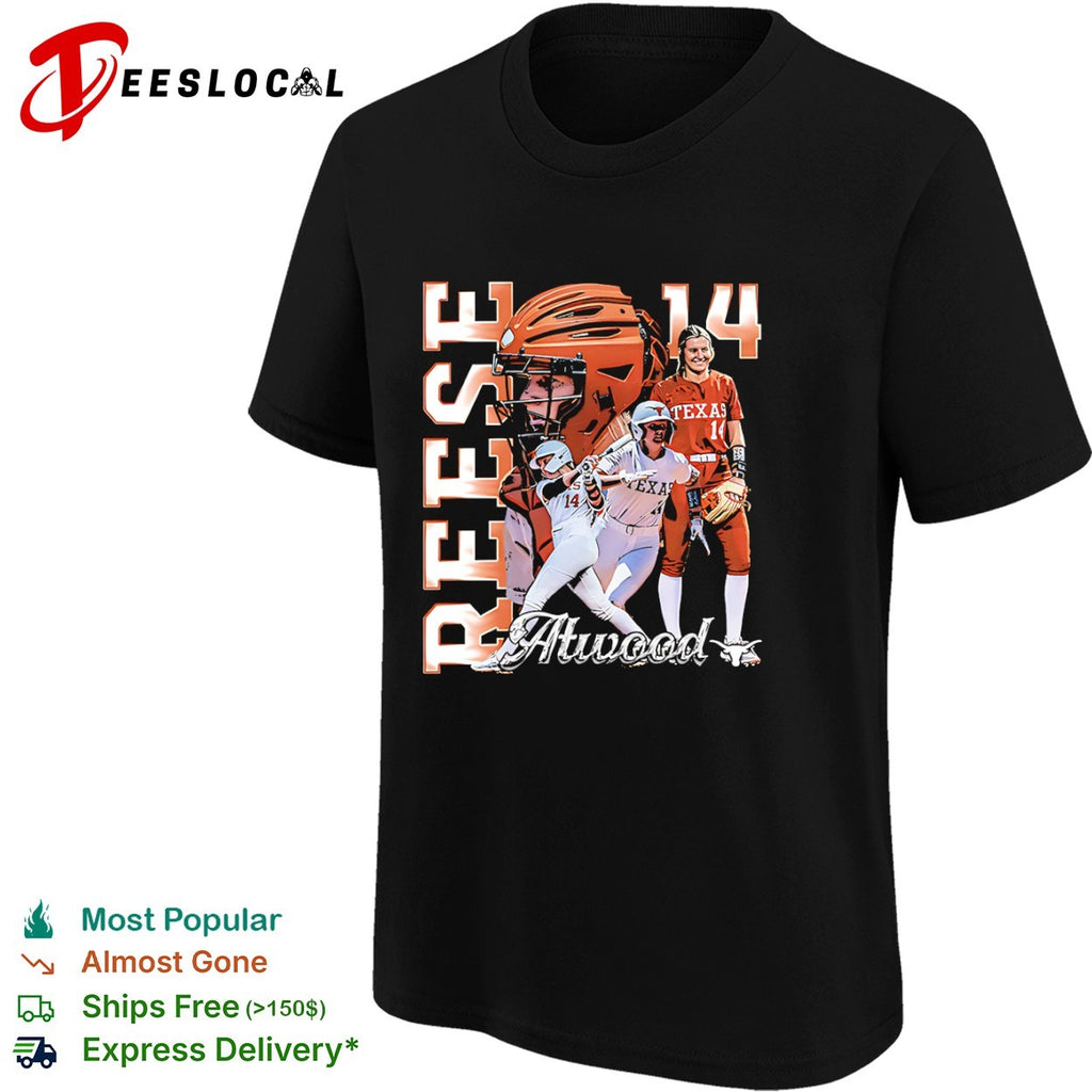 Reese Atwood Texas Longhorns Softball 14 NCAA Collage shirt