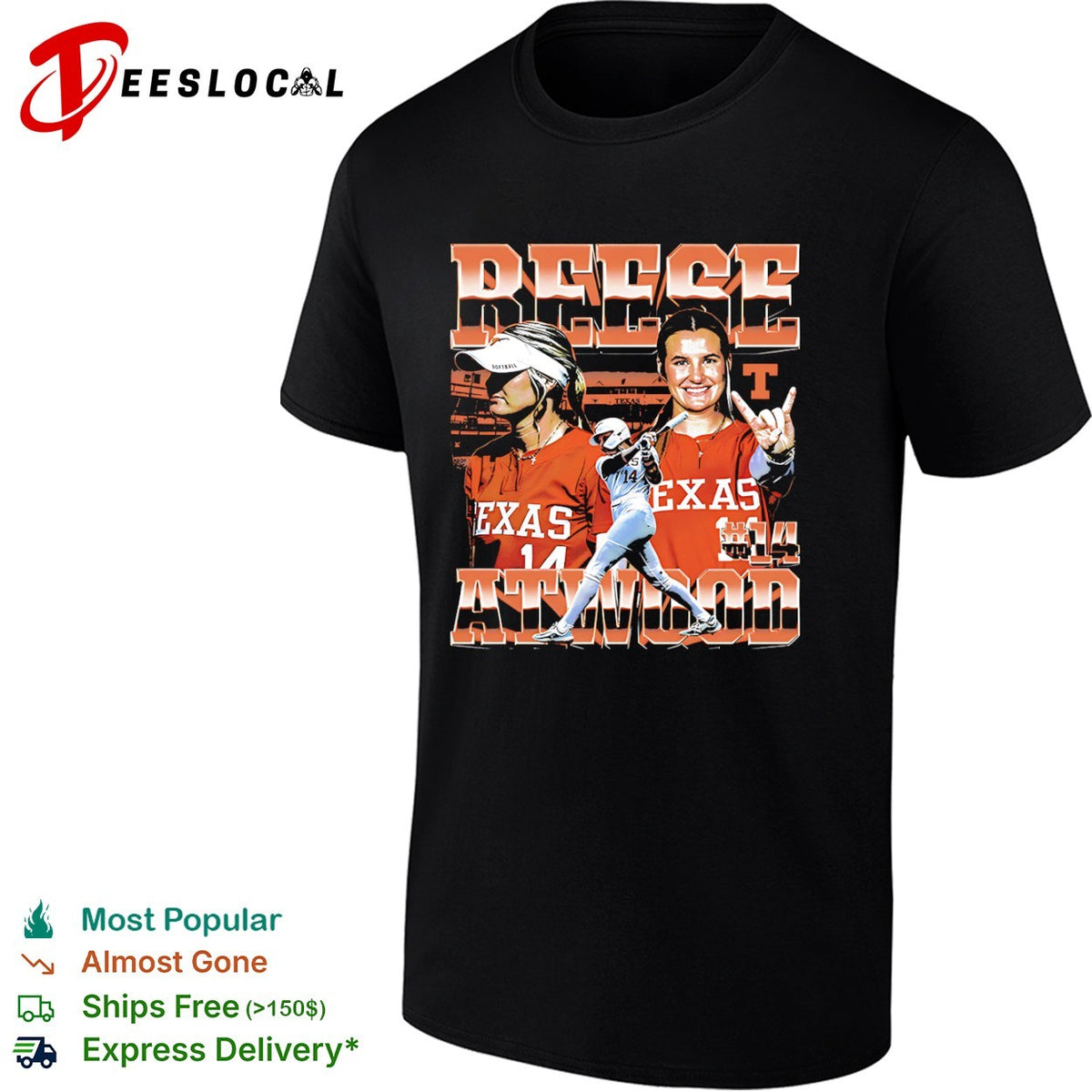 Reese Atwood Texas Longhorns Softball NCAA 14 shirt