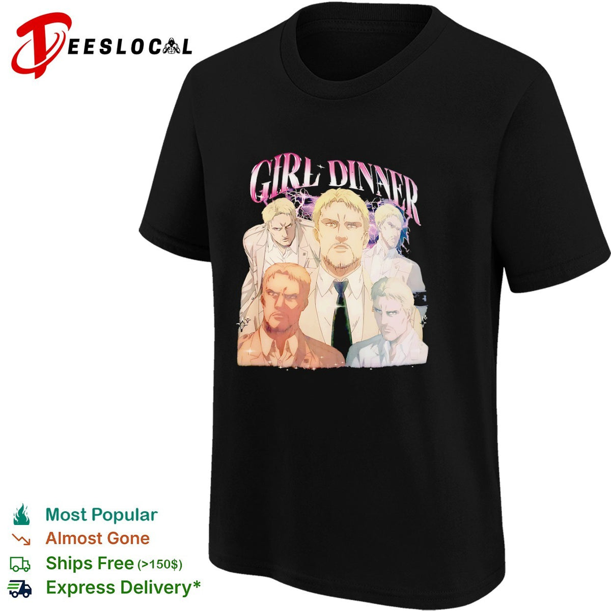 Reiner Braun Attack on Titan Girl Dinner shirt
