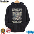 Remember Those Who Gone Before Us Veteran Memorial Eagle Shield T Shirt