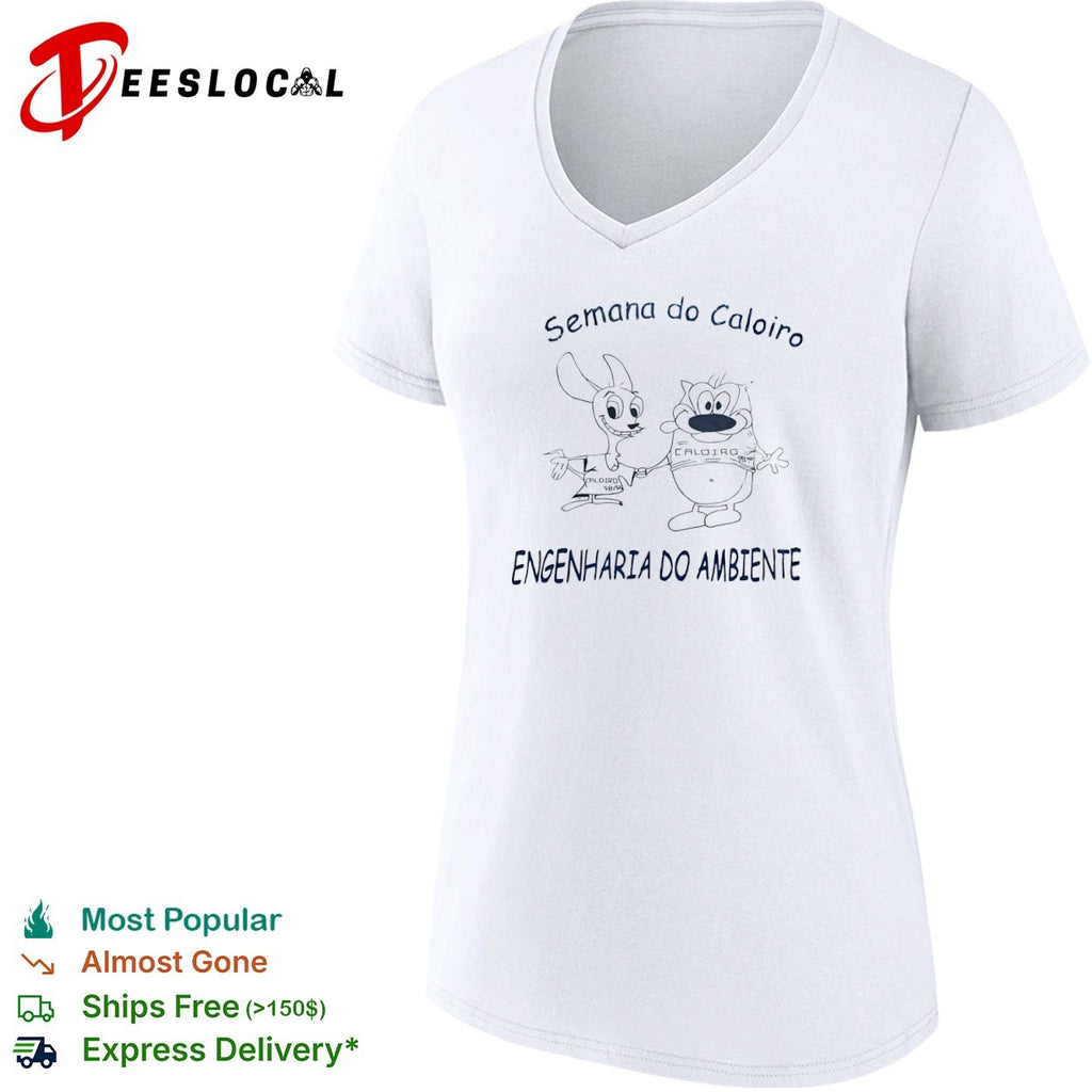 Ren and Stimpy Semana do Caloiro 98 99 Engenharia do Ambiente shirt