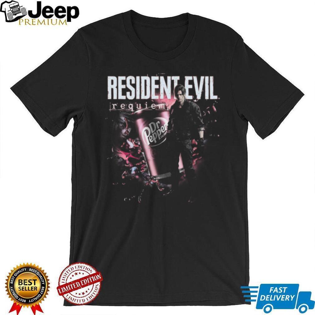 Resident Evil 4 Leon Kennedy Dr Pepper Requiem Vintage Wash T Shirt