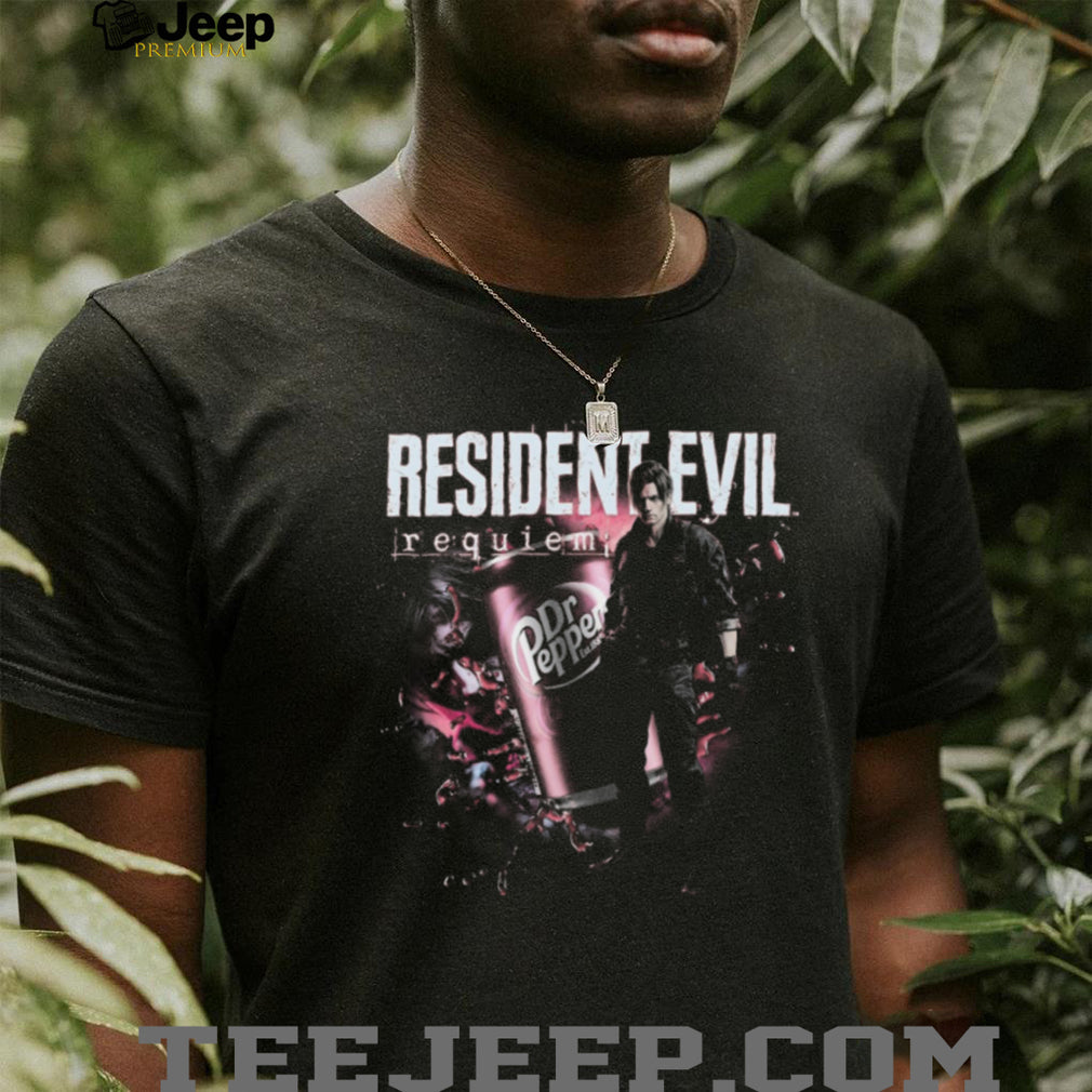 Resident Evil 4 Leon Kennedy Dr Pepper Requiem Vintage Wash T Shirt