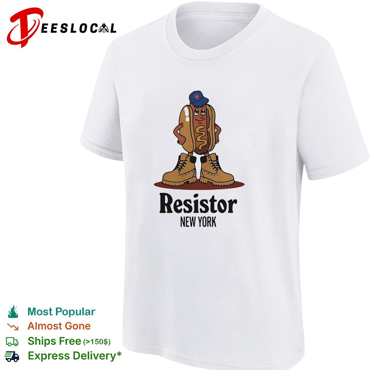 Resistor New York Hot Dog x New York Mets shirt