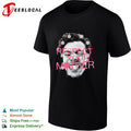 Respect your mother punk man bold pink text graphic shirt