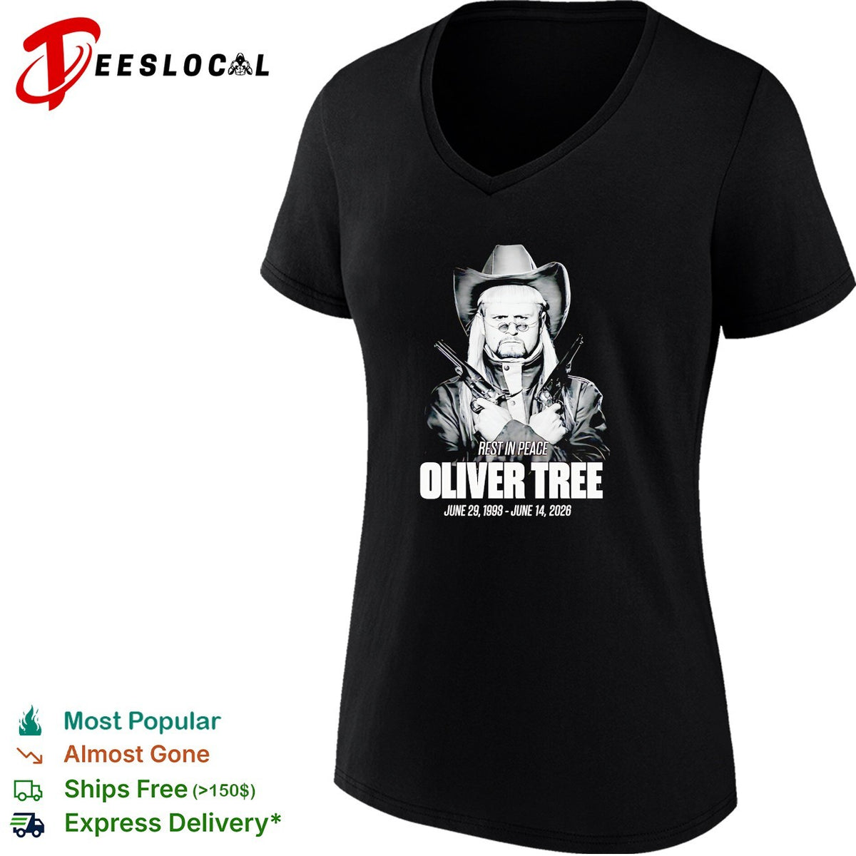 Rest in peace cowboy musician portrait June 1993-2026 memorial tribute shirt