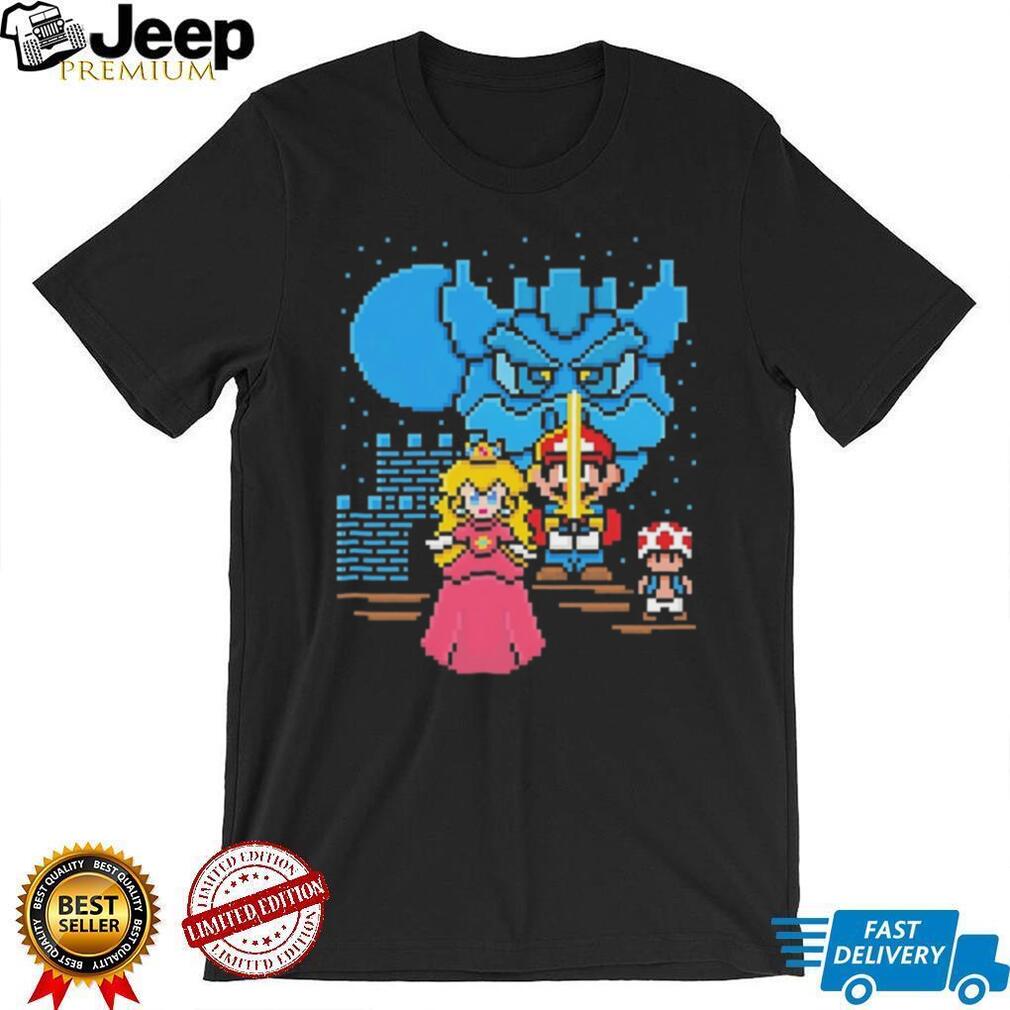 Retro 8 Bit Pixel Art Video Game Hero Princess T Shirt