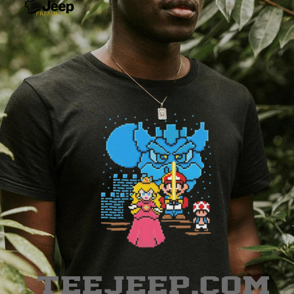 Retro 8 Bit Pixel Art Video Game Hero Princess T Shirt