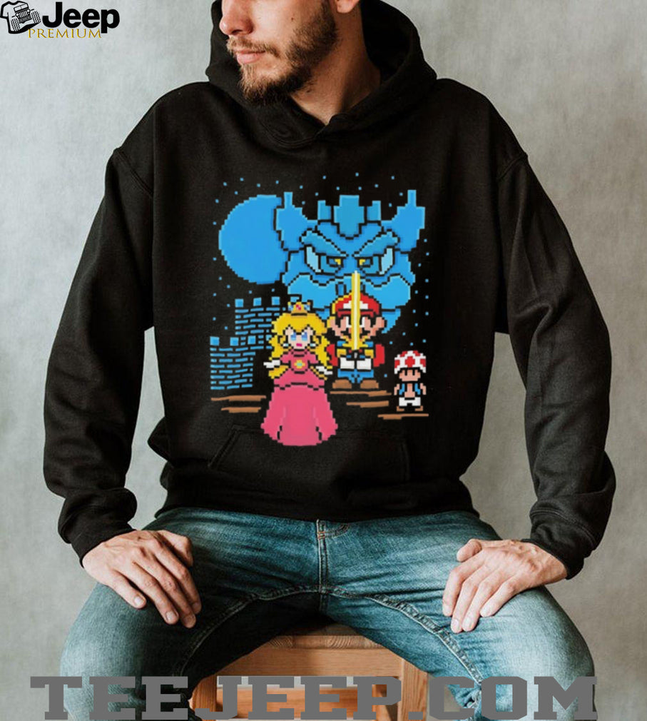 Retro 8 Bit Pixel Art Video Game Hero Princess T Shirt