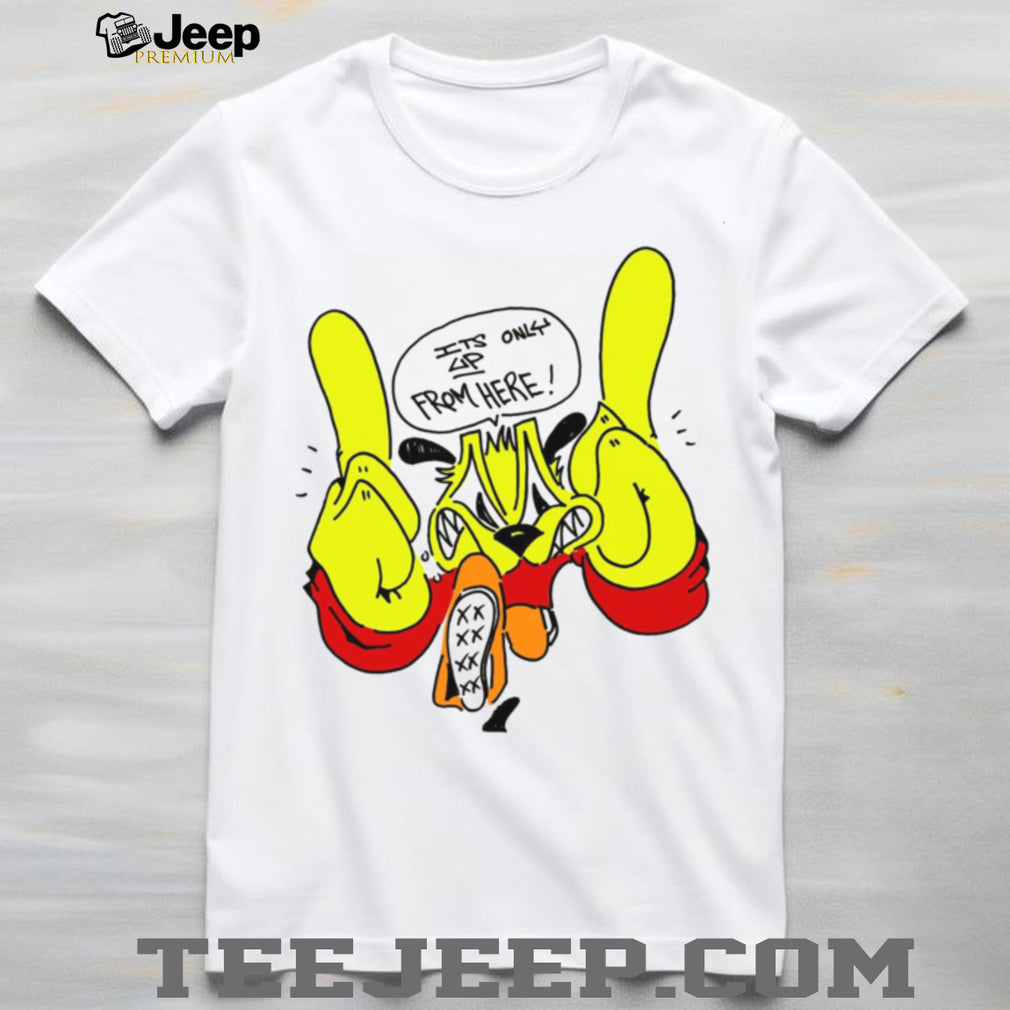 Retro 90s Cartoon Dog Streetwear Graphic T Shirt