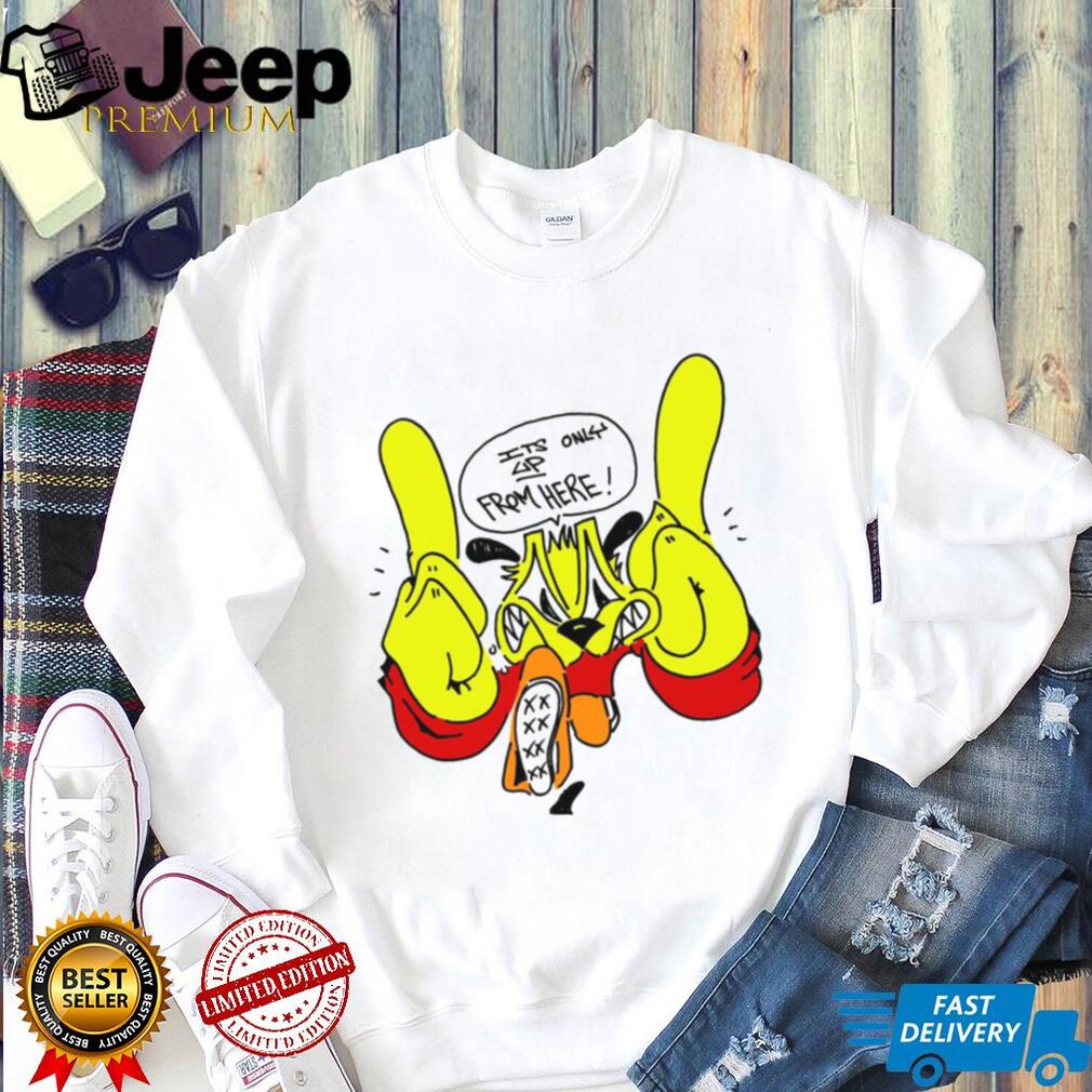 Retro 90s Cartoon Dog Streetwear Graphic T Shirt