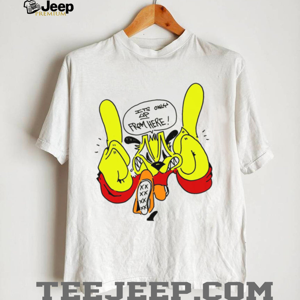 Retro 90s Cartoon Dog Streetwear Graphic T Shirt