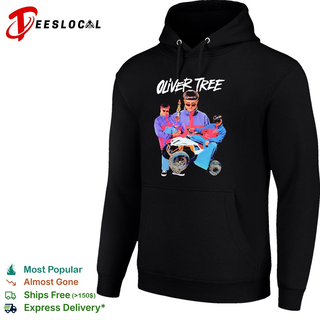 Retro ATV quad bike two riders funky outfit vintage photo art shirt