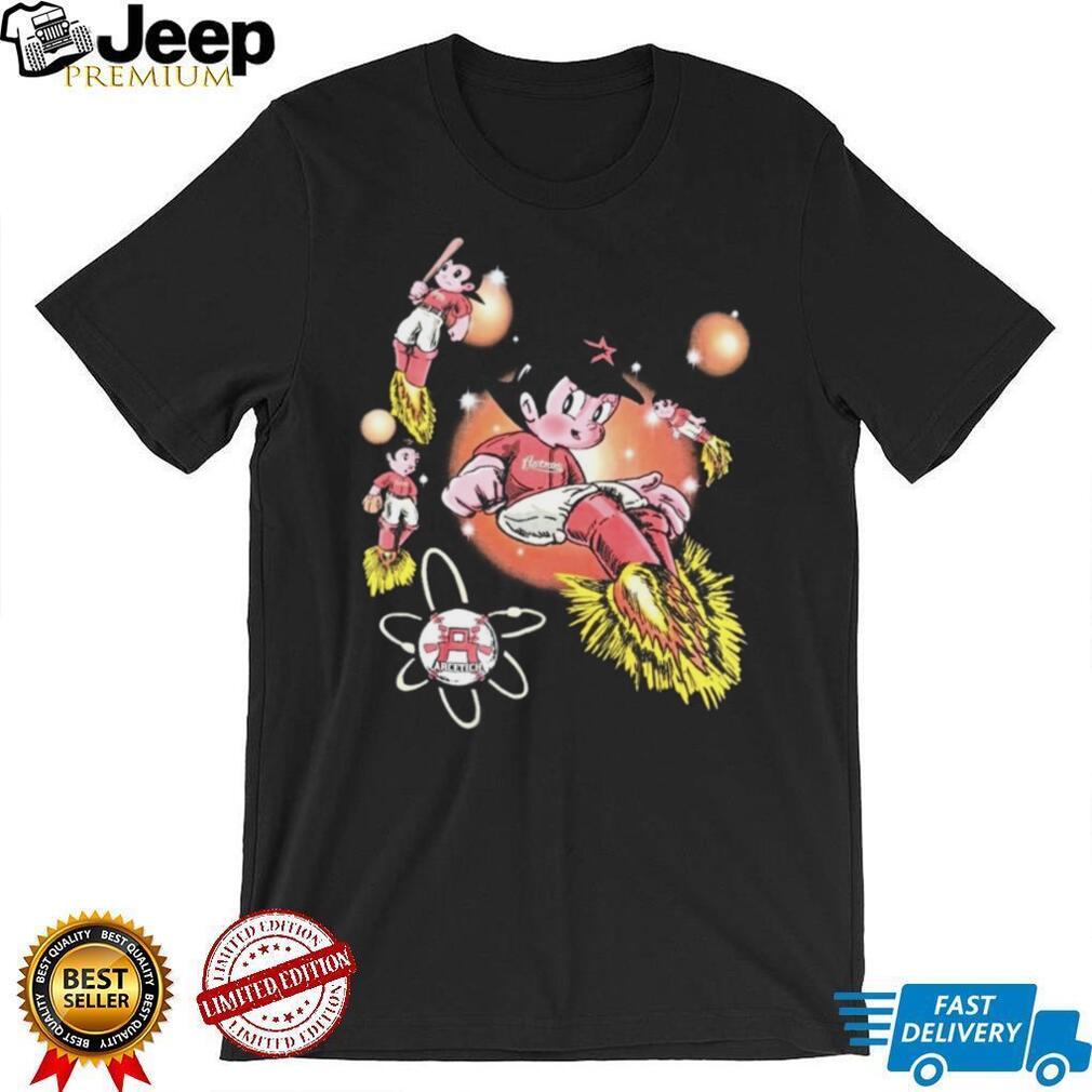 Retro Astro Boy Baseball Graphic T Shirt Japanese Anime Streetwear T Shirt