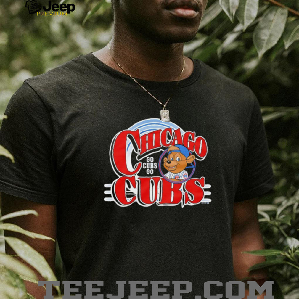 Retro Chicago Cubs “Go Cubs Go” Cartoon Mascot T Shirt