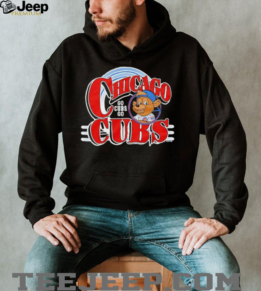 Retro Chicago Cubs “Go Cubs Go” Cartoon Mascot T Shirt