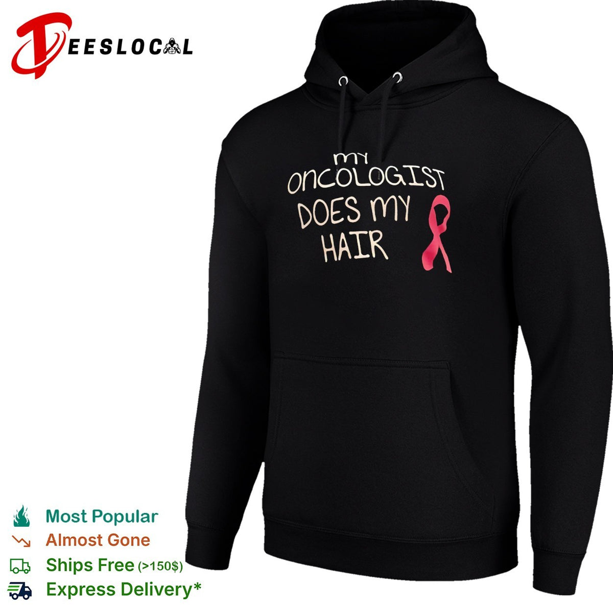 Ribbon my oncologist does my hair shirt