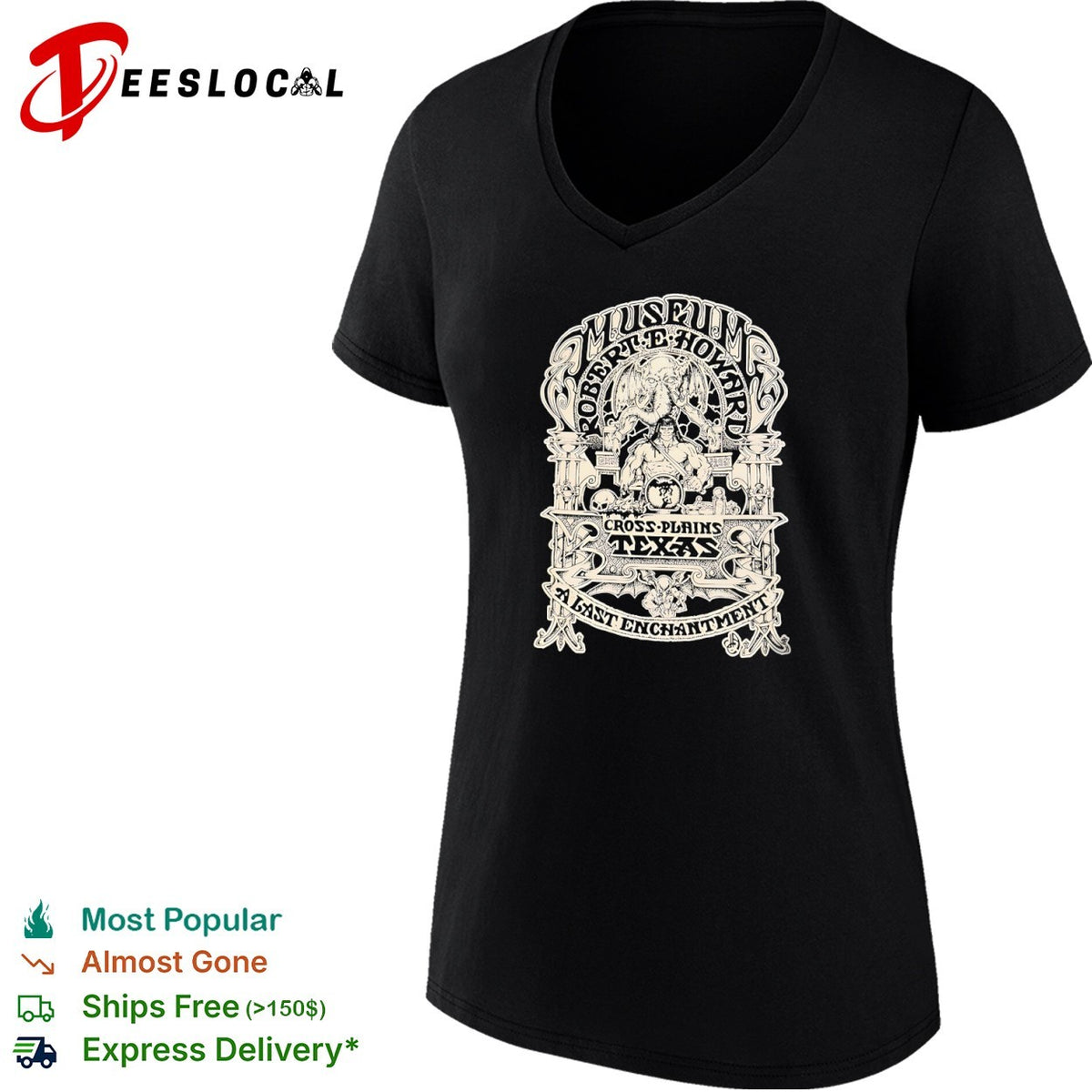 Robert E Howard Museum Cross Plains Texas A Last Enchantment Conan Cthulhu shirt