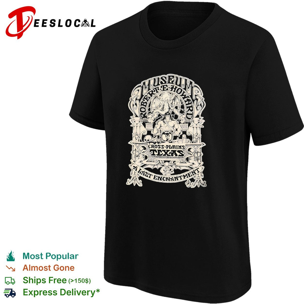 Robert E Howard Museum Cross Plains Texas A Last Enchantment Conan Cthulhu shirt
