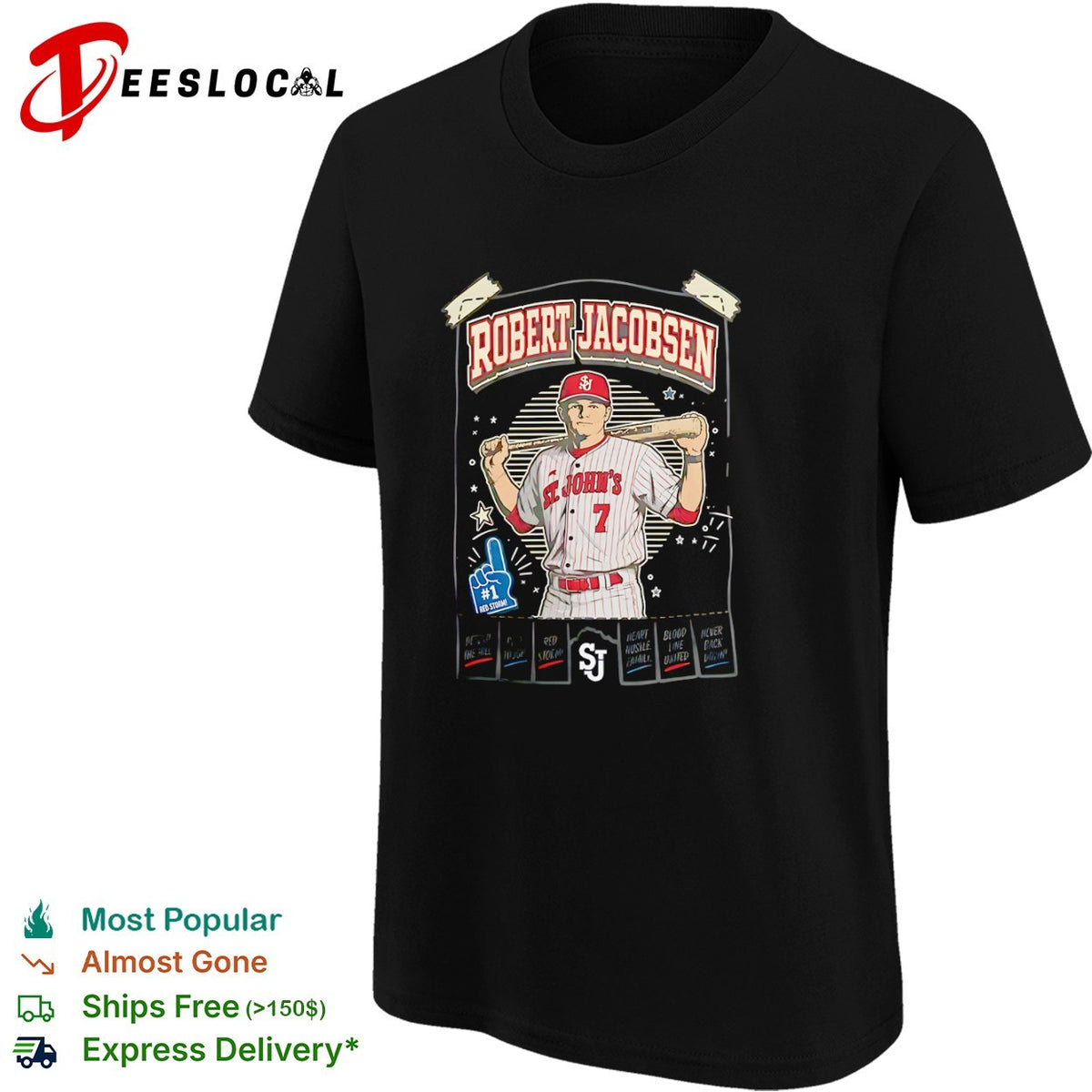 Robert Jacobsen St Johns Red Storm Defend the Hill Play Tough Heart Hustle shirt