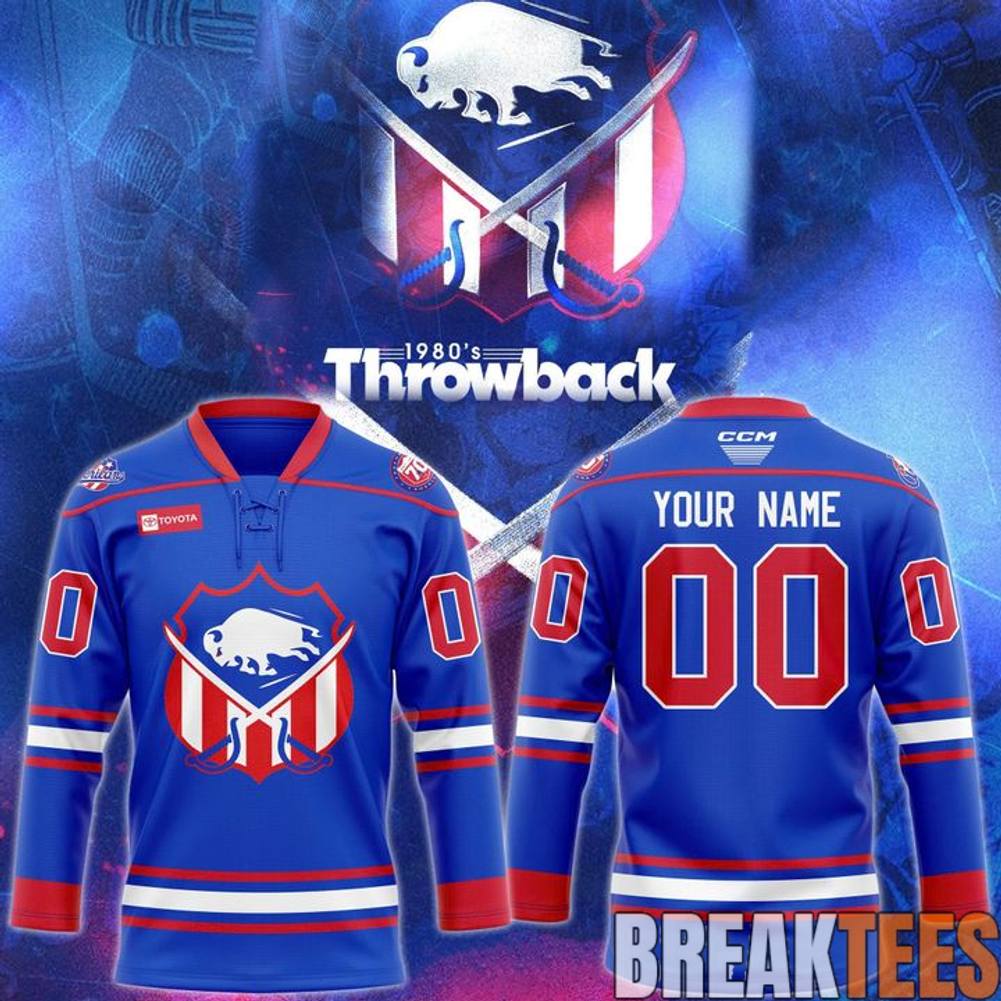 Rochester Americans 1980s Throwback Night Custom Hockey Jersey