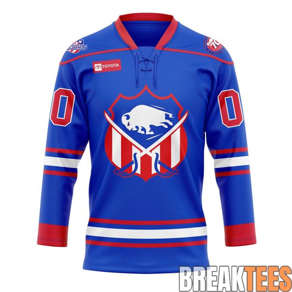 Rochester Americans 1980s Throwback Night Custom Hockey Jersey