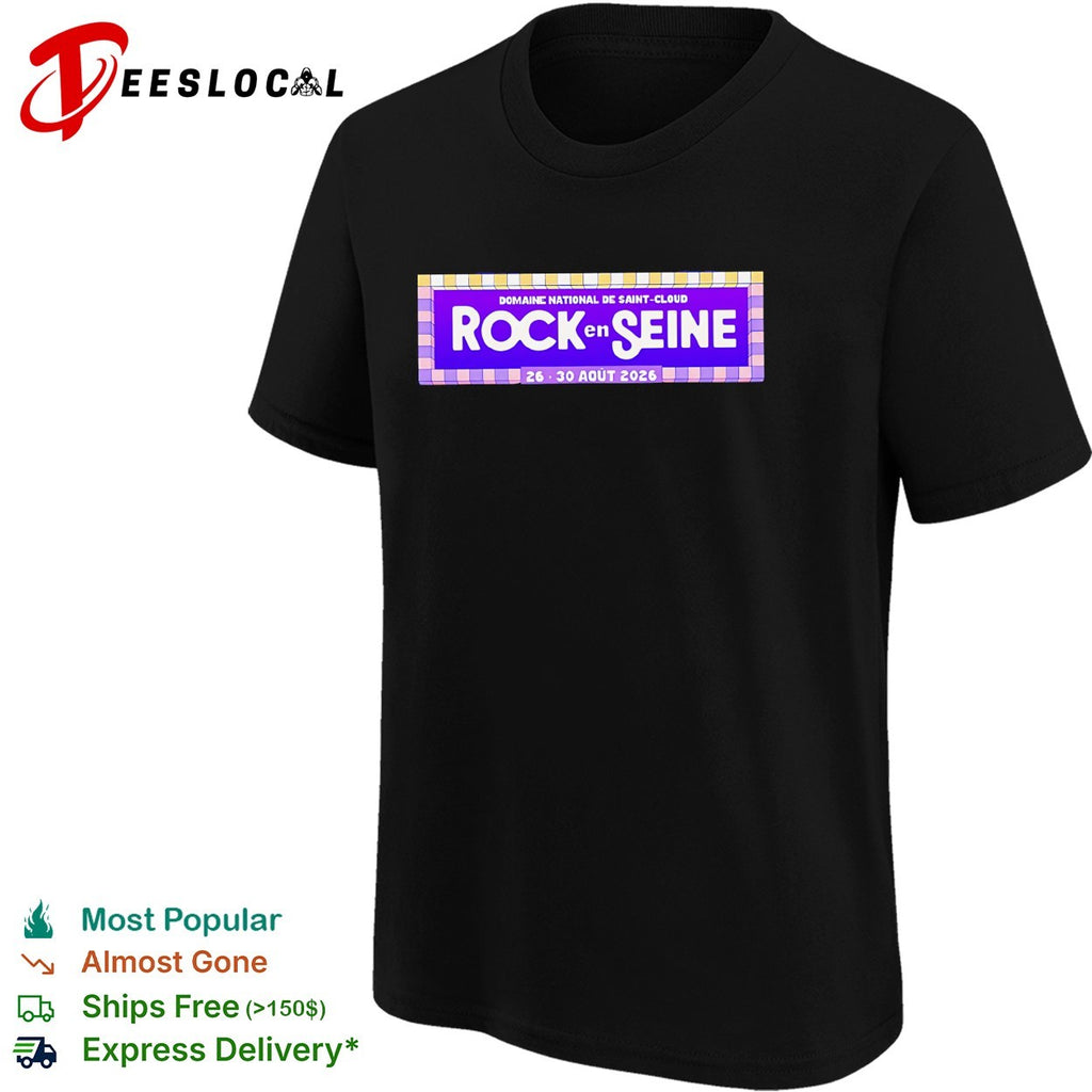 Rock En Seine 2026 Festival Lineup At Domaine National De Saint Cloud From 26 To 39 August 2026 logo shirt