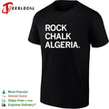 Rock chalk Algeria bold text shirt