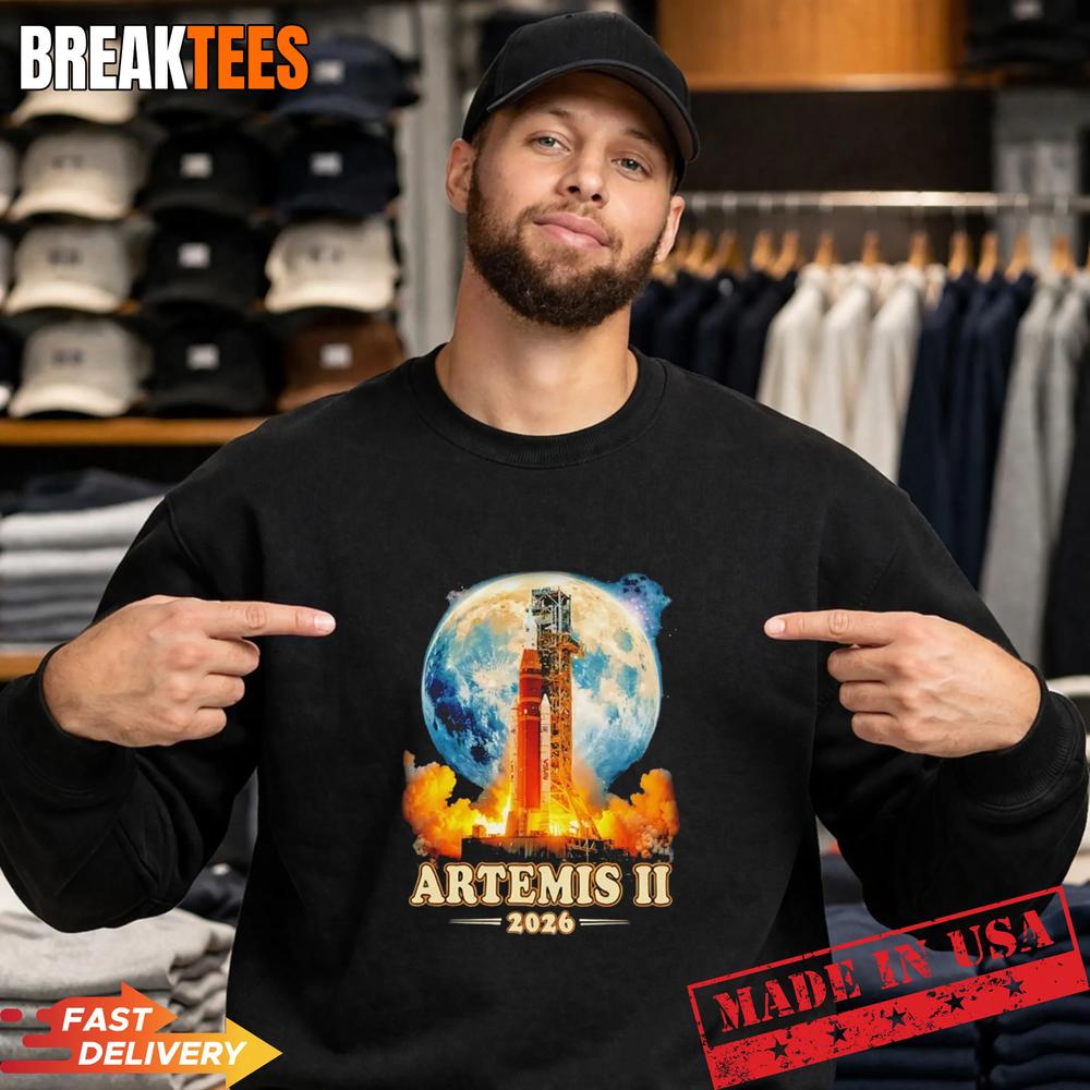 Rocket Artemis II Mission 2026 graphic Shirt