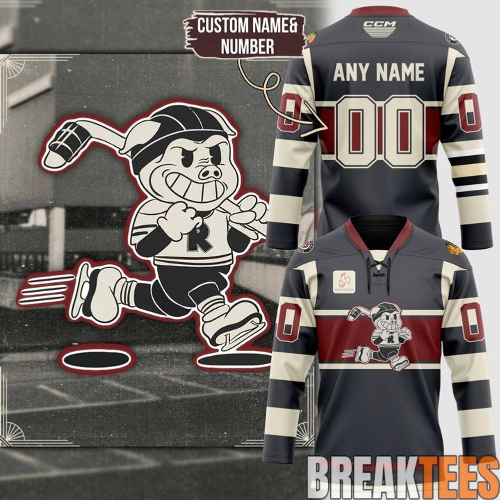 Rockford IceHogs in the 1920s Hockey Jersey