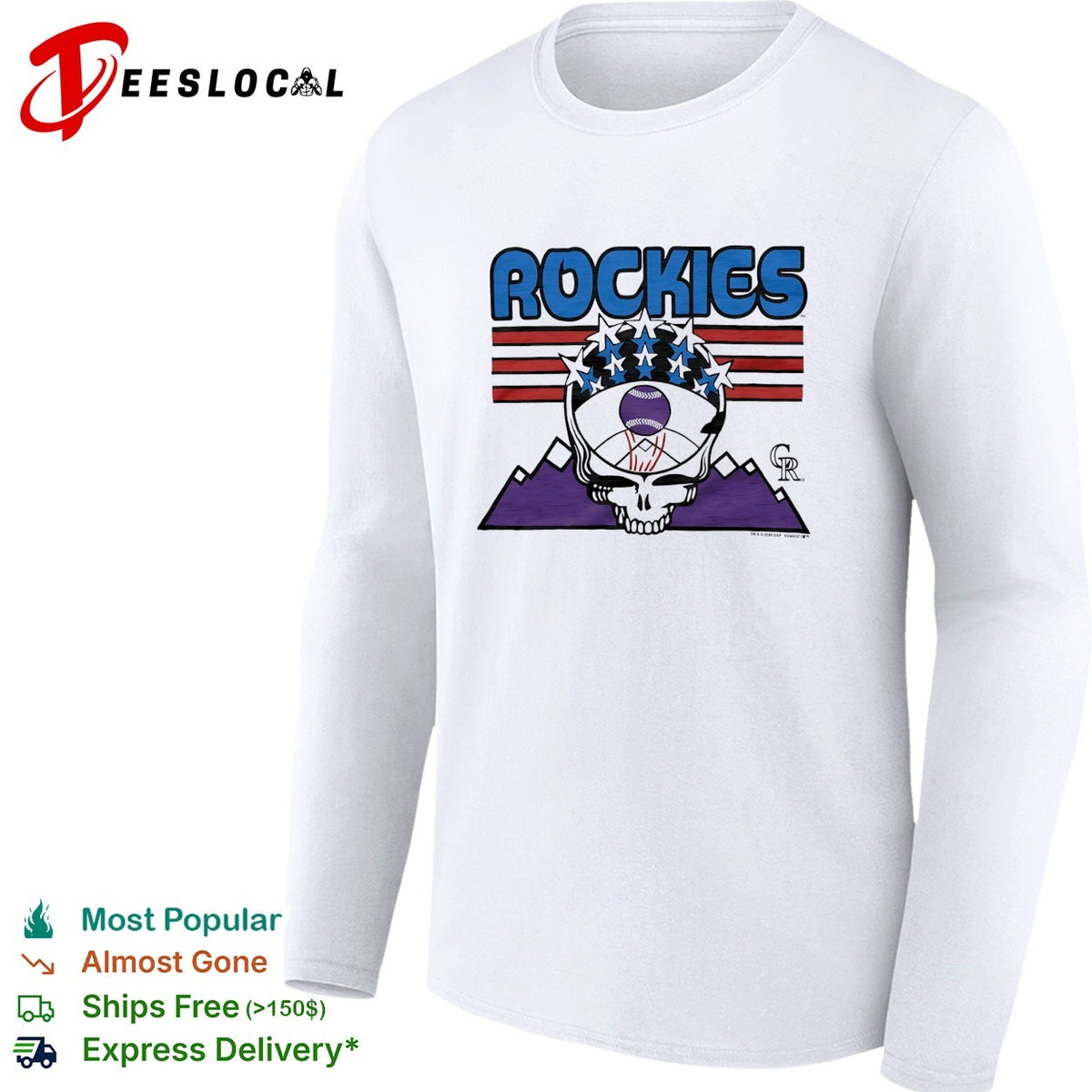 Rockies Americana MLB x Grateful Dead vintage shirt