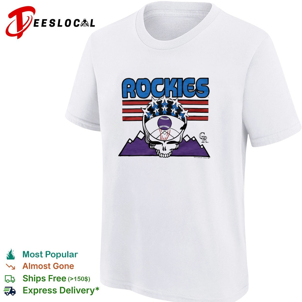 Rockies Americana MLB x Grateful Dead vintage shirt