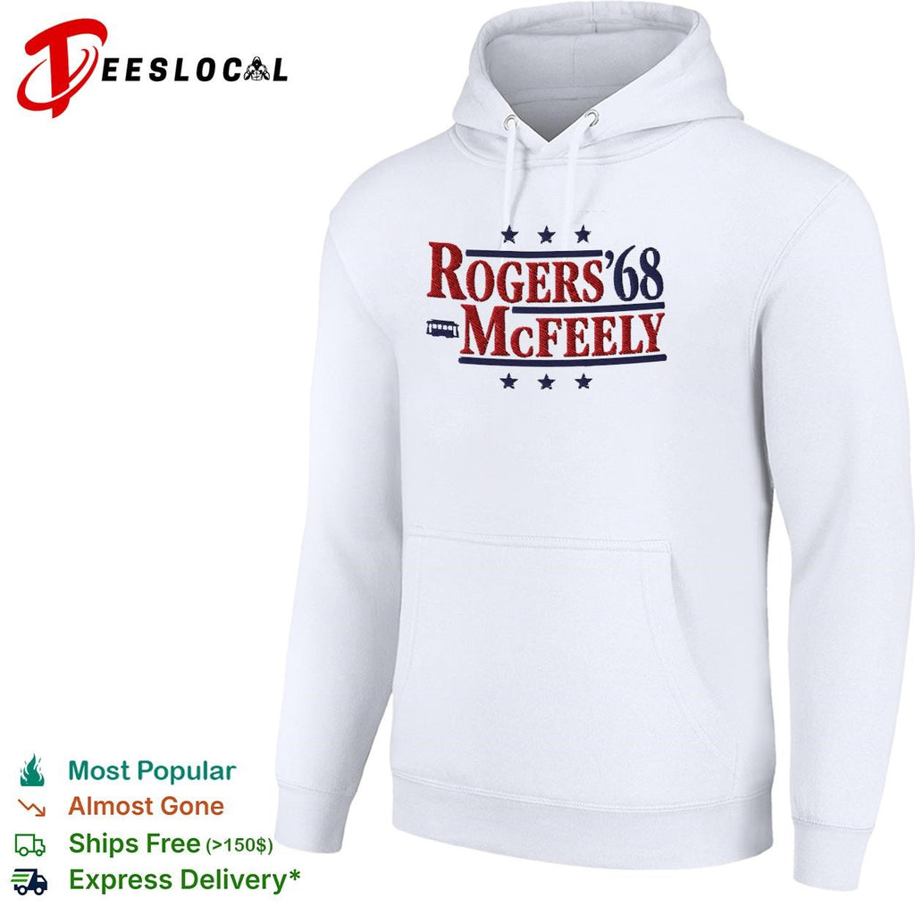 Rogers McFeely 1968 presidential campaign parody Mr Rogers neighborhood shirt