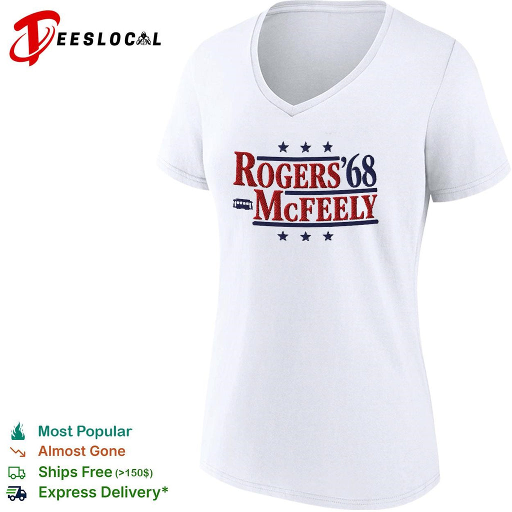 Rogers McFeely 1968 presidential campaign parody Mr Rogers neighborhood shirt