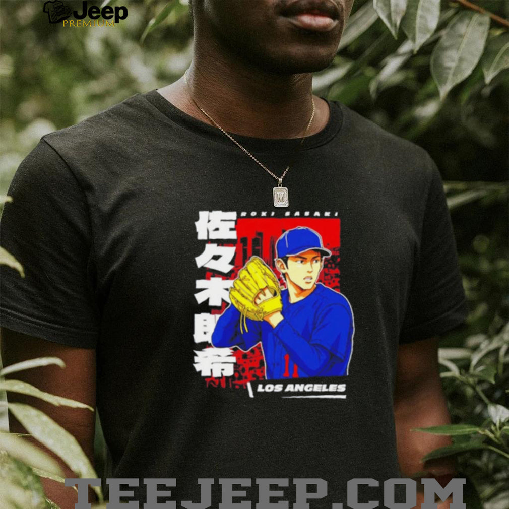 Roki Sasaki Los Angeles 11 Anime Style Baseball shirt