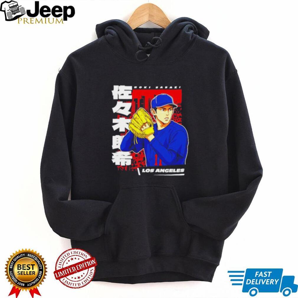 Roki Sasaki Los Angeles 11 Anime Style Baseball shirt