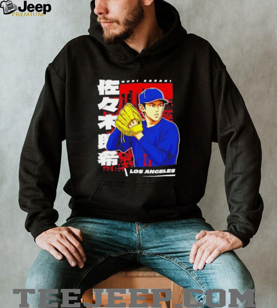Roki Sasaki Los Angeles 11 Anime Style Baseball shirt