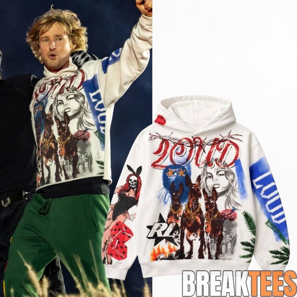 Rolling Loud Movie Owen Wilson Mixed Media Cement Hoodie