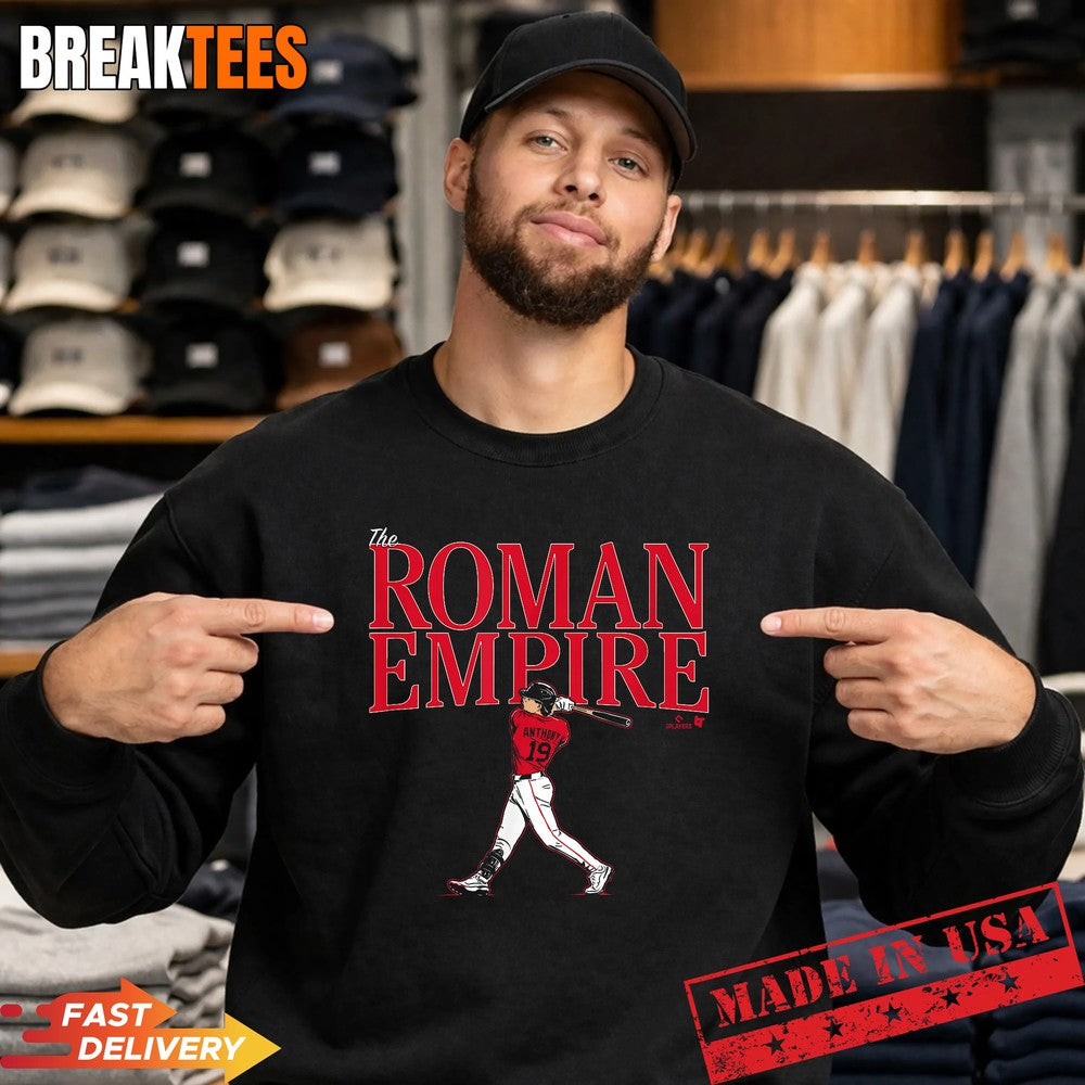 Roman Anthony The Roman Empire Boston Baseball T-Shirt