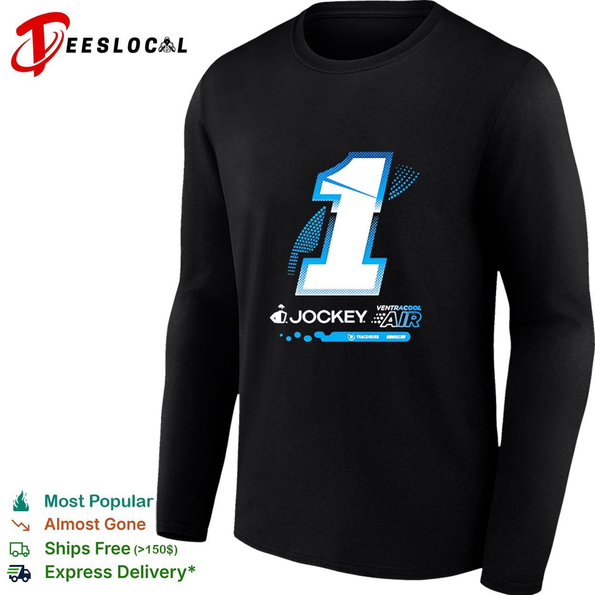 Ross Chastain 1 Jockey VentraCool Air big number Trackhouse NASCAR shirt